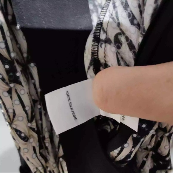 Diane Von Furstenberg DVF Sz 8 Shany Panther Jumpsuit 100% Silk Abstract - Picture 5 of 6